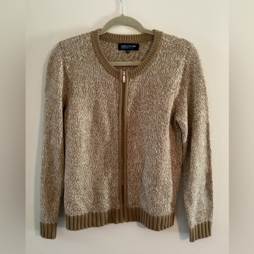 Jones New York Zip Up Sweater